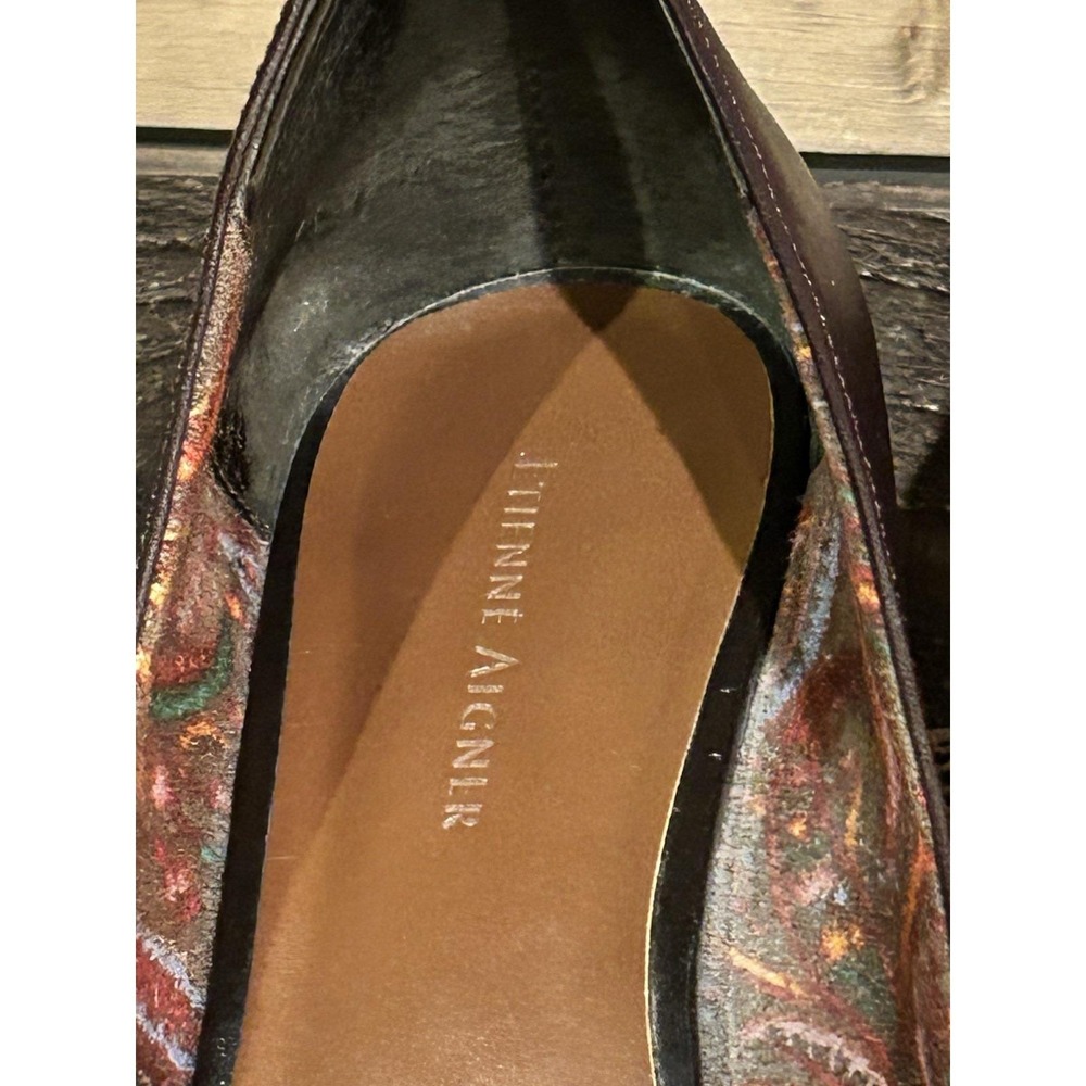 Etienne Aigner 7.5 Madge Leather Buckle Classic Conservative‎ Career Block Heels - Picture 6 of 10
